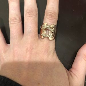Alexis Bittar Rose Gold Lace Up Ring